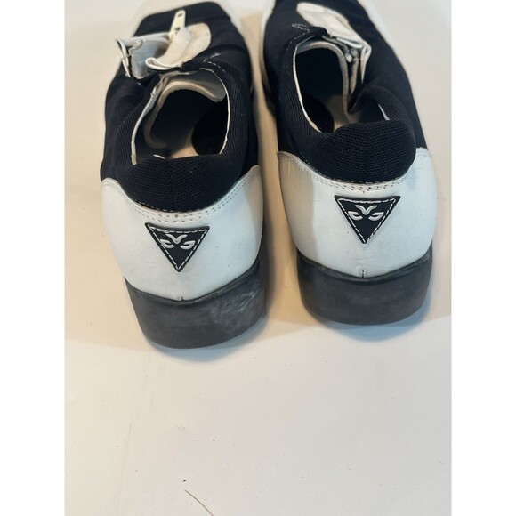 Walter Genuin Linea Stretch Golf Shoes Size 6 Black White  Zip Up Made In Italy - Picture 3 of 11